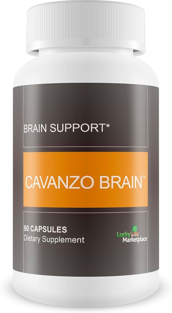 Cavanzo Brain Support - Brain Support Supplement Förbättra minne Fokus och hjärnfunktion - Minne - Fokus - Clarity - Återhämtning - Stamina - Cavanzo Frankincense Förbättrad kapselformulering