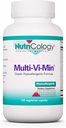 Nutricology Multi-Vi-Min Supplement - Multivitamin för män och kvinnor, med järn, dagliga vitaminer, för vuxna, hög styrka, biotillgänglig, vegetarisk kapslar - 150 greve