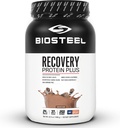 BIOSTEEL Recovery Protein Plus Powder Supplement, Grass-Fed och Non-GMO Formel, Chocolate, 27 Servings