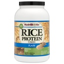 NutriBiotic Plain Rice Protein, 3 Lb (1,36 kg) | Low Carb, Vegan & Raw Protein Powder | Grown and Processed Without Chemicals, Gluten eller GMO | Keto Friendly & Easy to Digest