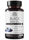 Black Seed Oil Capsules | (Non-GMO & Vegan) Cold-Pressed Nigella Sativa Tillhandahåller Pure Black Cumin Seed Oil | Super Antioxidant för Digestion, Joints, Hair & Skin | 500mg per kapsel