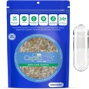 Capsuline Size 1 - Clear Empty Vegan Capsules - 5000 Count - Empty Veggie Pill Capsules - DIY Vegetable Capsule Filling - Tomma Caps - Kosher och Halal Certified - Non-GMO Certified