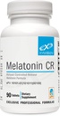 XYMOGEN Melatonin CR - Time Release Melatonin 5mg Supplement med vitamin B6 - Nighttime + Immune Support - Biphasic Delivery släpper snabbt sedan stadigt (90 Extended Release tabletter)