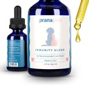 PranaPets Immunity Blend Supplement för hundar och katter | Naturligtvis hjälper till att lindra trötthet och svaghet hos husdjur | Främja ökad energi, normal aptit och immunstöd