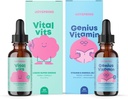 JoySpring Daily Multivitamin med Burdock Root & Elderberry Bundle | Barn Vitaminer Naturligt Källa, Icke-GMO, Non-Alcoholic Liquid Formel, Immunity Health Support | Vegan & Vegetariska kosttillskott