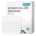 Dimora 20 Pack Hydrocolloid Wound Dressing, Ultra Thin 4 "x 4" Large Patch Bandages med självhäftande