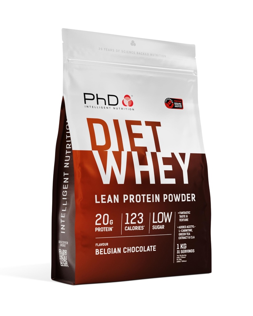 PhD Diet Whey 1kg belgisk choklad