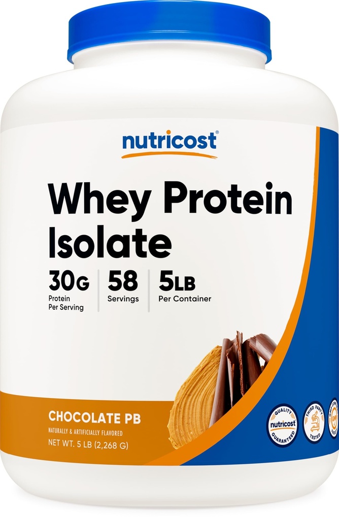 Nutricost Whey Protein Isolate (Chocolate Peanut Butter, 5 Pound) Proteinpulver