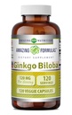 Fantastiska formler Ginkgo Biloba 120 Mg Supplement 120 kapslar | Standardiserad för att innehålla 24% Ginkgo Flavone Glycosides | Icke-GMO | Gluten Free | Made in USA