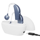 Digitala hörapparater för seniorer - (Pair of 2) Personal Hearing Enhancement Bakom-The-Ear BTE Aid PSAP Sound Amplifier, laddningsbar digital hörselförstärkare med All-Day Battery Life, Modern Blue