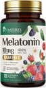 Melatonin 10 mg Snabbupplösning, Melatonin Supplements for Restful Sleep, Natural Sleep Support Supplement for Adults, Extra Strength Strawberry-Flavored Tablets, Sugar Free, 120 tabletter, 120 Day Supply