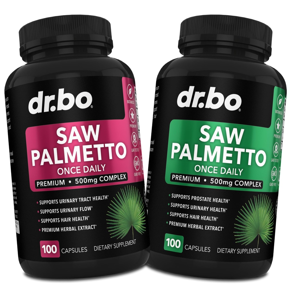 Såg Palmetto för kvinnor håravfall för kvinnor och män - DHT-blockerare för män hårtillväxt plus blåstillskott - Pure Saw Palmetto Prostate Health Supplement Capsules Support Urination Pills