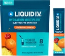 Liquid I.V.® Hydration Multiplier® - Tropical Punch - Hydration Powder Packets | Electrolyte Powder Drink Mix | Convenient Single-Serving Sticks | Non-GMO | 16 portioner (Pack av 12)