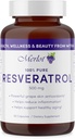 Merlot Resveratrol 500mg kapslar - 60 greve - Skönhet inom antiAging Supplement Non GMO Gluten Free - Made i USA