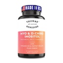 Thomas helt naturliga läkemedel Myo Inositol Supplement & D-Chiro Inositol Blend Supplement med folat och vitamin D3, 40 till 1 Ratio, Non-GMO, No Fillers, CoQ10, 90 Vegan Capsules