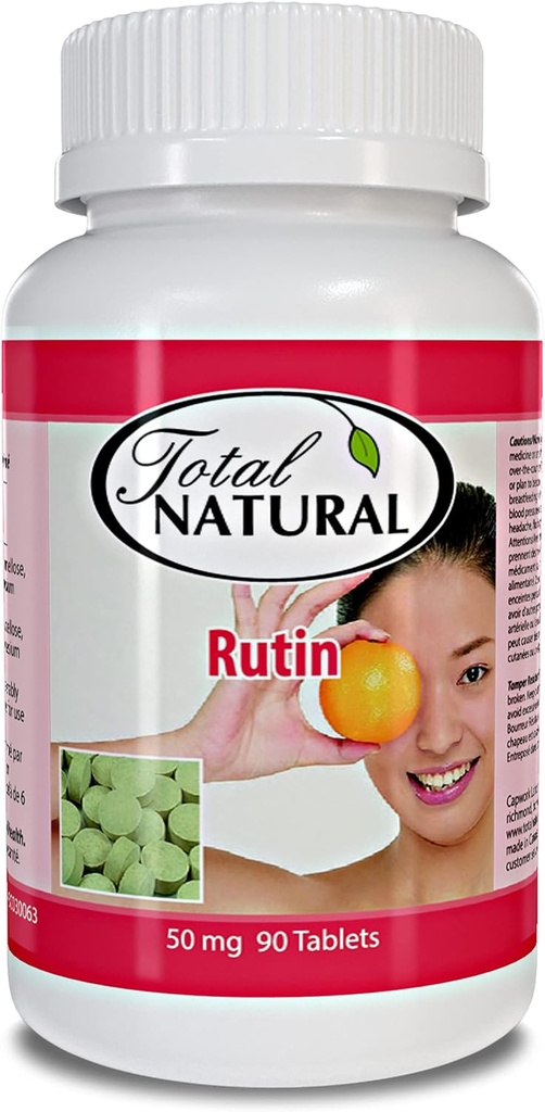 Rutin 50mg 90 tabletter [1 flaska], Hjälp Absorb och utnyttja vitamin C, förbättrad vaskulär hälsa, Vision Care