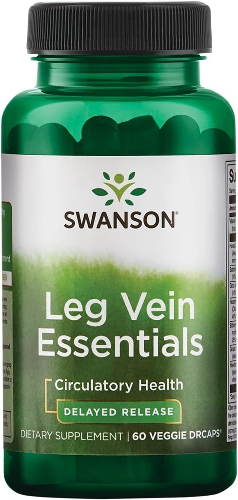 Swanson Leg Vein Essentials - Försenad frisättning - 60 Veg kapslar