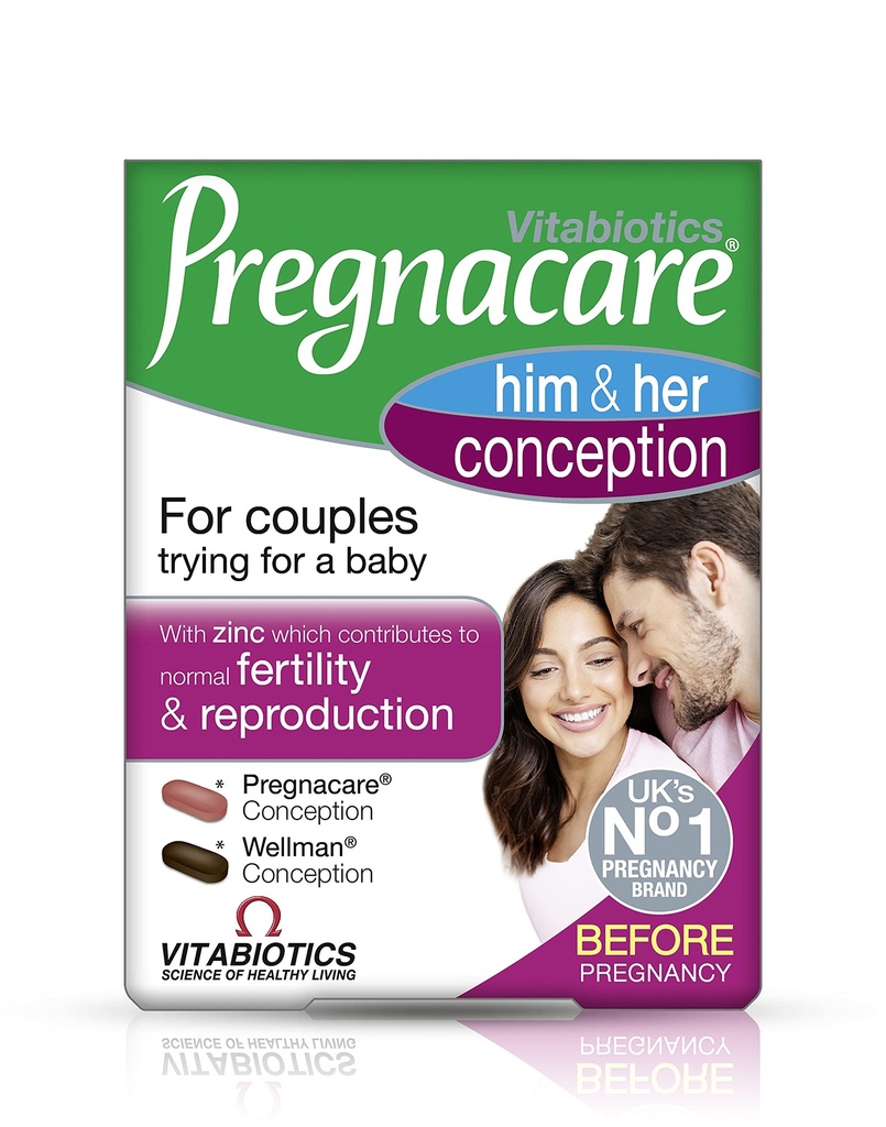 Vitabiotika - Gravidcare - Hans och hennes uppfattning - 2x30 Tabletter