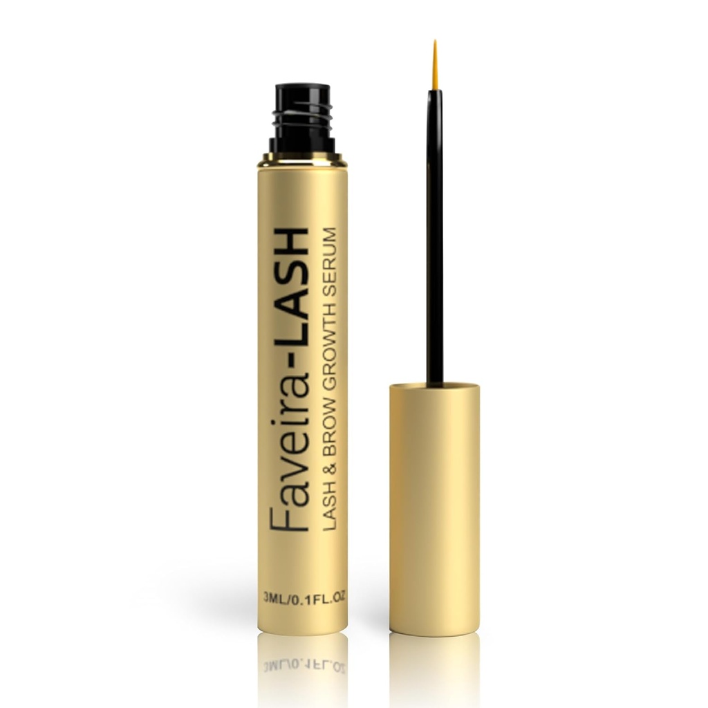 Eyelash Serum för ögonfranstillväxt: Faveira Beauty Eyelash och Brow Serum med Avancerad formel för längre Fuller och tjockare Luscious Lashes och Brows 3ML