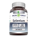 Fantastiska formler Selenium 200 Mcg | Tablets Supplement | Non-GMO | Gluten-Free | Made in USA (1 Pack | 240 Count)