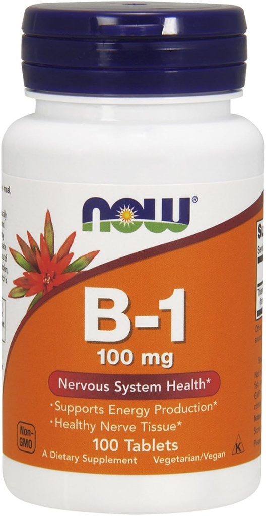 Nu vitamin B-1 (tiamin) 100mg, 100 tabletter (Pack of 4)