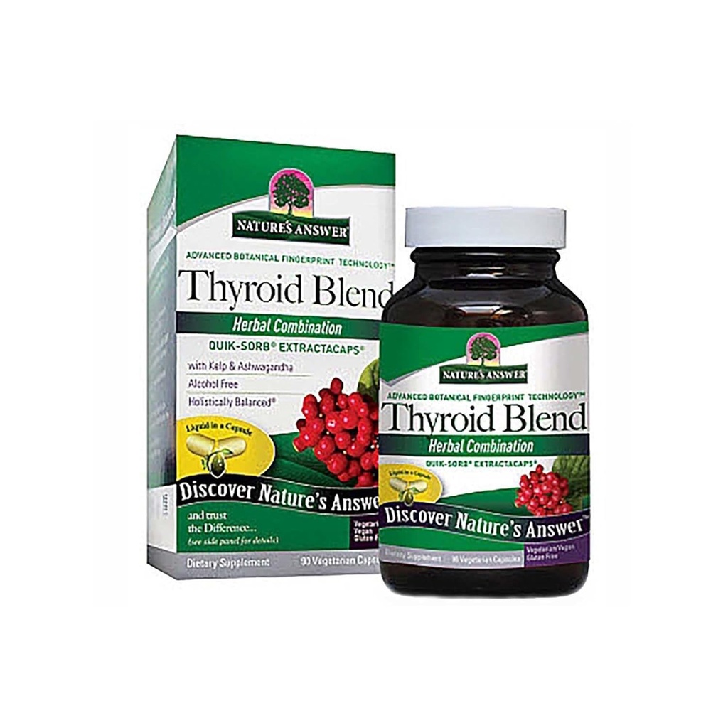 Naturens svar Thyroid komplett flytande 90 kapslar | Främjar sköldkörtelhälsa | Natural Energy Booster | Hjälper med metabolism