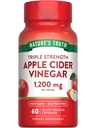 Naturens sanning Apple Cider Vinegar Capsules | 1200mg | Snabb frisättning piller | Icke-GMO & Gluten fri tillägg