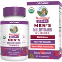 MaryRuth Organics Mens Vitamin Gummy | USDA | Vegan | Dagliga multivitaminer för immunstöd | Icke-GMO | Glutenfri | 60 greve