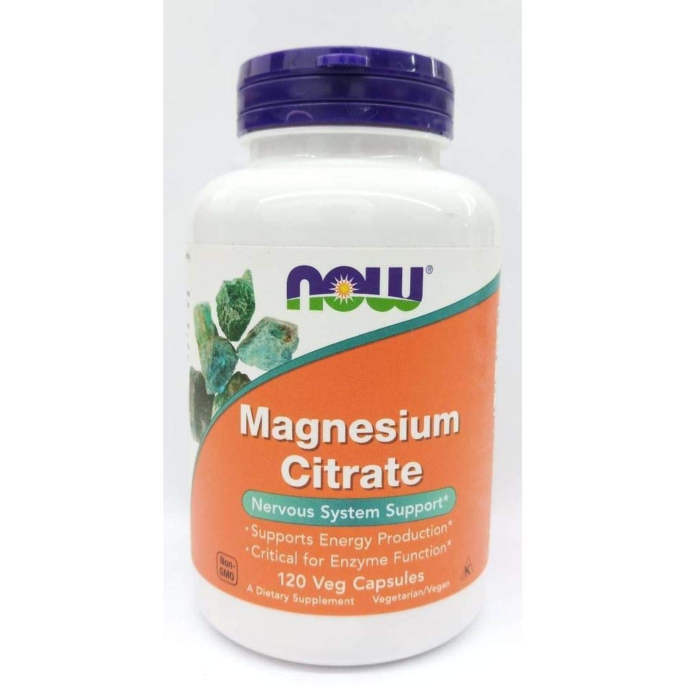 NU Supplements, Magnesium Citrate, Enzyme Function*, Nervous System Support*, 120 Veg Capsules
