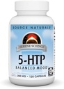 Källa Naturals Serene Science 5-HTP, Balanced Mood *, Non-GMO Dietary Supplement, 200 mg - 120 kapslar