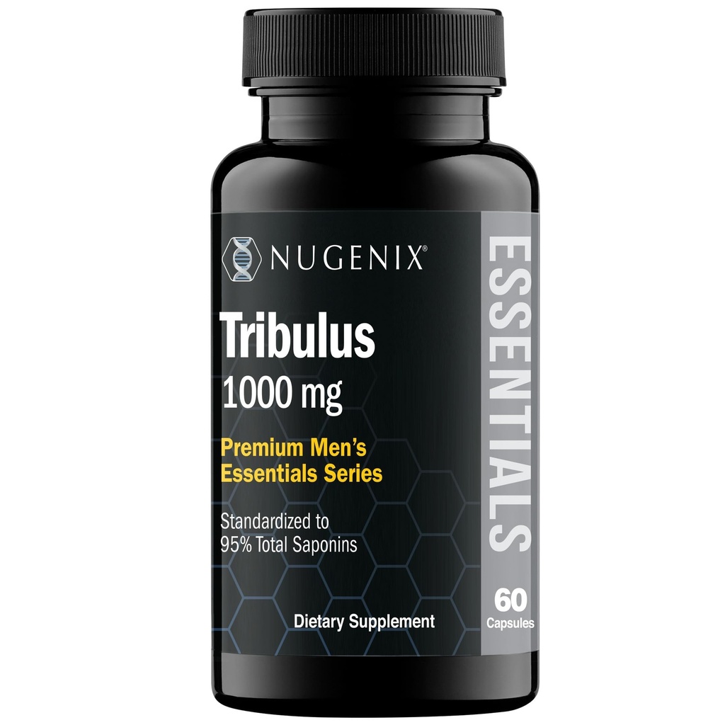 Nugenix Essentials Tribulus Terrestris för Män Extract - 95% Total Saponins, 1000mg hög styrka, extra styrka, 60 greve