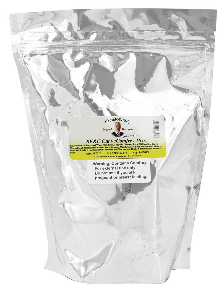 Christophers ursprungliga formler BF&C Skär med Comfrey, 16 oz - Herbal Support för ben, kött & brosk