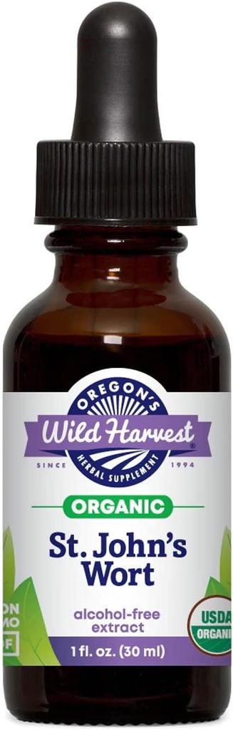 Oregon Wild Harvest Fresh Organic St John's Wort Extract, 1 Fluid Ounce