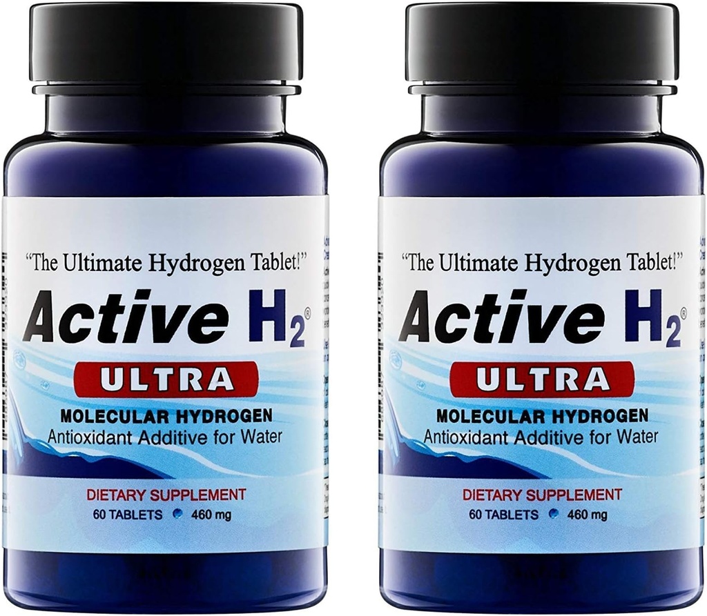 Aktiv H2 Ultra + Vätevattentabell - Optimera hälsa, stöd immunitet och balansanter med fördelar med molekylärt väte 120 portioner