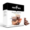 ProtiWise High Protein Drink Mix | Choklad | Low Calorie, Low Fat, Low Sugar, Keto Friendly | 7/Box
