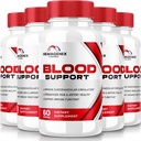 (5 Pack) Hemagenix Capsules, Hemagenix Advanced Blood Support Formel, All Natural Supplement för att upprätthålla hälsosamma nivåer, extra styrka piller för övergripande välbefinnande, officiella recensioner (300 kapslar)