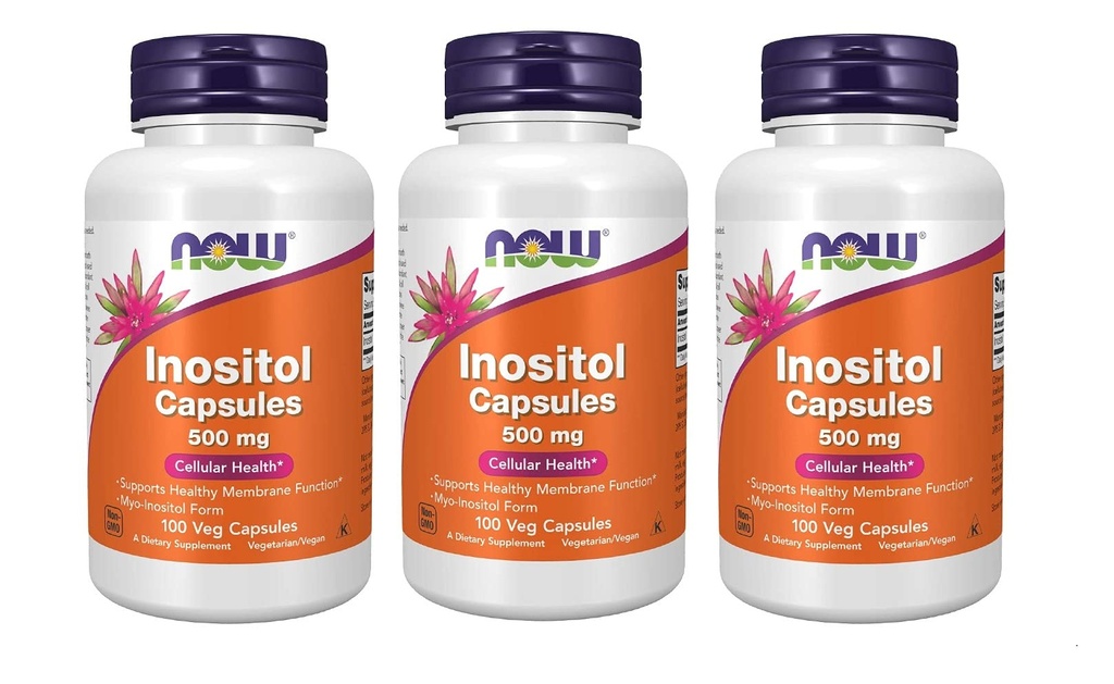 Nu livsmedel Inositol 500mg,100 kapslar (Pack of 3)