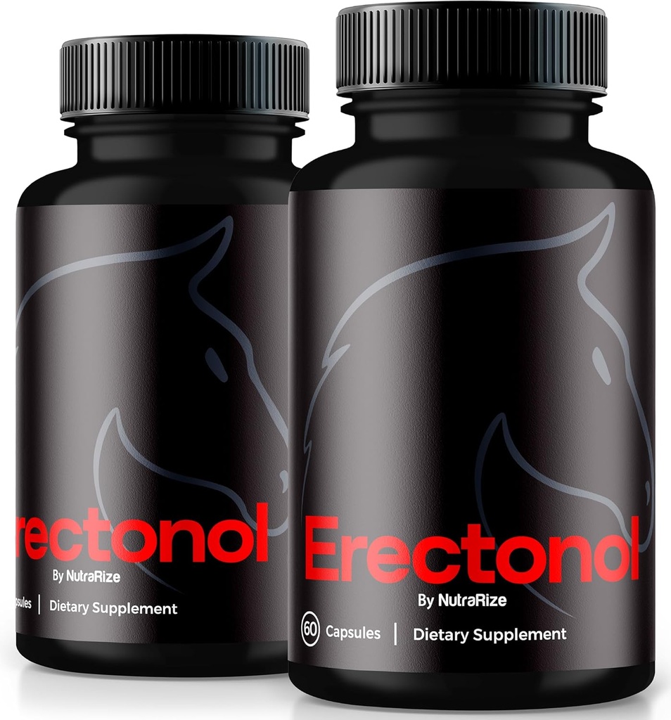 (2 Pack) Erectonol kapslar för män, Erectonol Male Dietary Supplement, Daglig Formel för Mäns Wellness och Peak Performance, Avancerade Formelpiller för en aktiv livsstil, Recensioner (120 kapslar)