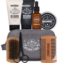 Rinse & Robust Beard Kit Beard Care Grooming för Män Skägg Travel Set Gift Set för män som reser väska för Män Fäder Dag Pappa Gåva