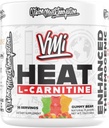 Värme L-karnitinpulver Förbättrad termogen | 1500 mg L-karnitin | Maximal Absorption Formel | Stor smak för män och kvinnor | 30 portioner (30 Servering, Gummy Bear)