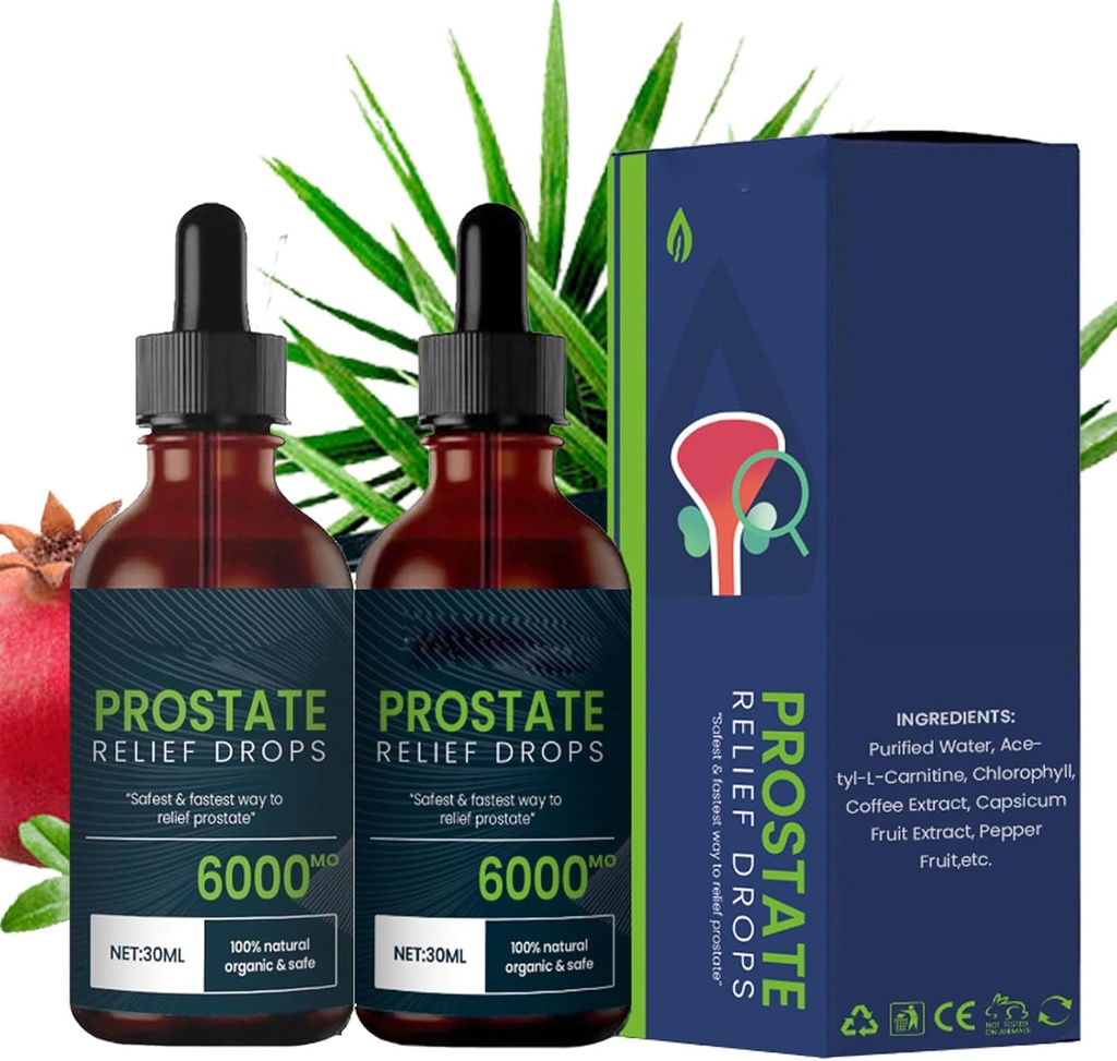 Prostata Behandling Drops - Prostata Relief Drops, Prostate Natural Herbal Drops (2pcs)