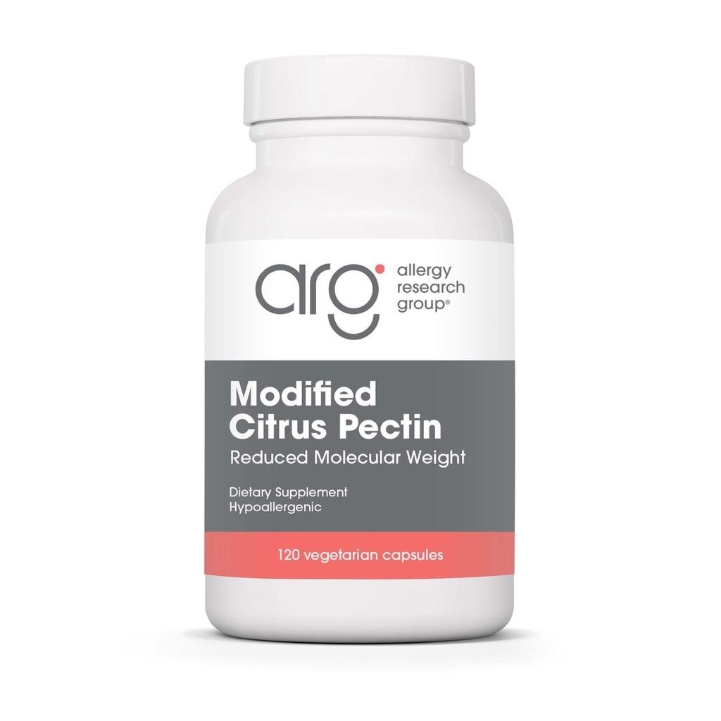 Allergy Research Group Modified Citrus Pectin - Dietary Supplement för Natural Detox och Cleanse, Citrus Pectin Powder kapslar med minskad molekylvikt - 120 vegetariska kapslar