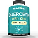 Nutrivein Zinc Quercetin Kombinerat Tillägg - Förbättrad-Absorption Quercetin med Zink för andning, Cardio, Immune och Full-Body Support - Maximal Bioavailability