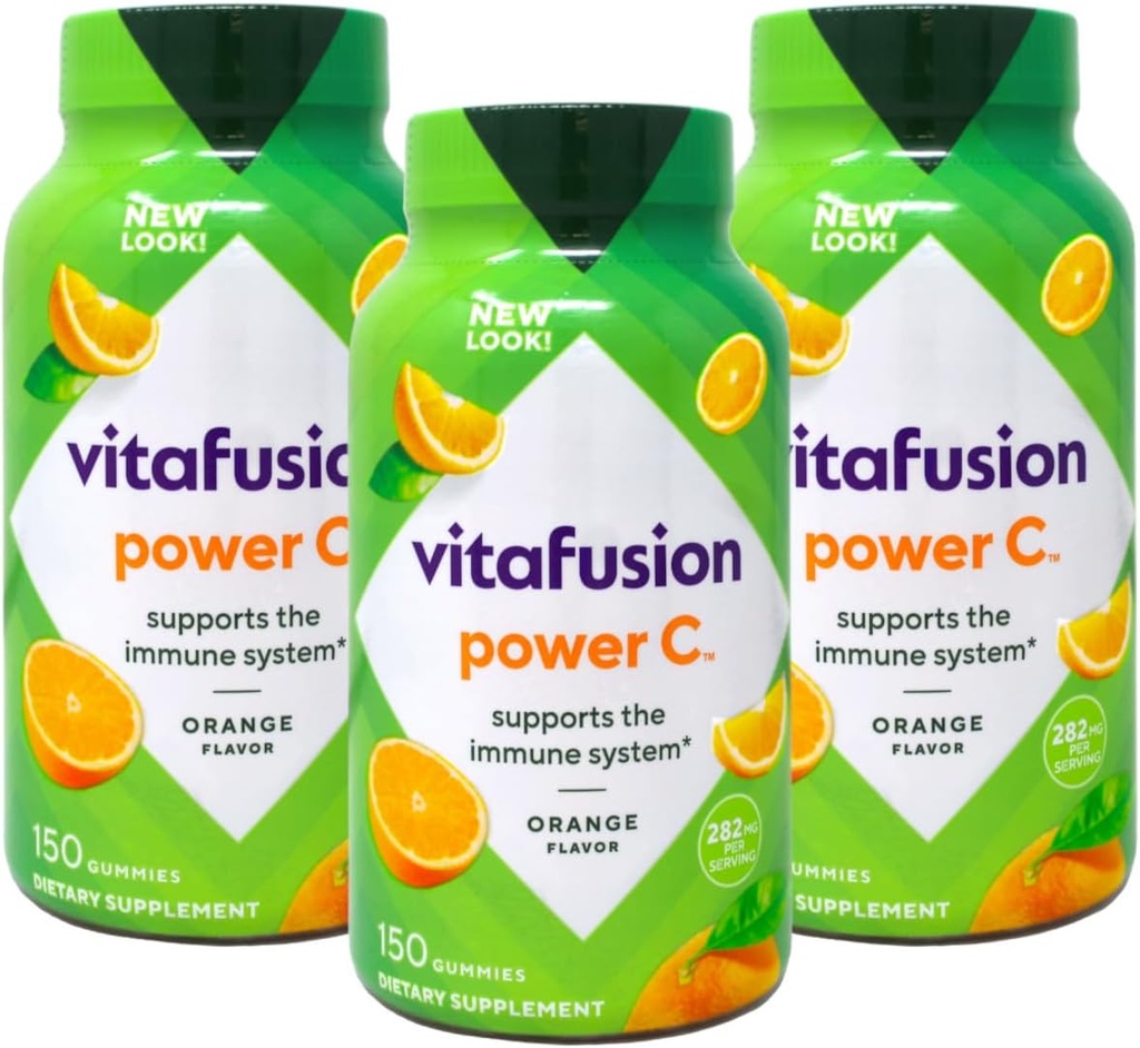 VF Power C Gummy Vitamins för vuxna, 3 Pack (150-räkning)