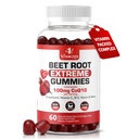 Extreme Beetroot Formel & COQ10 100mg med Grape Seed Extract, för Circulation Energy & Flow, 1500mg Beet Root Gummies Extract Gluten Free 60