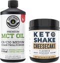 Vänsterkusten Performance 100% Coconut MCT Oil Liquid, 32oz + Cheesecake Keto Meal Replacement Shake, 16oz