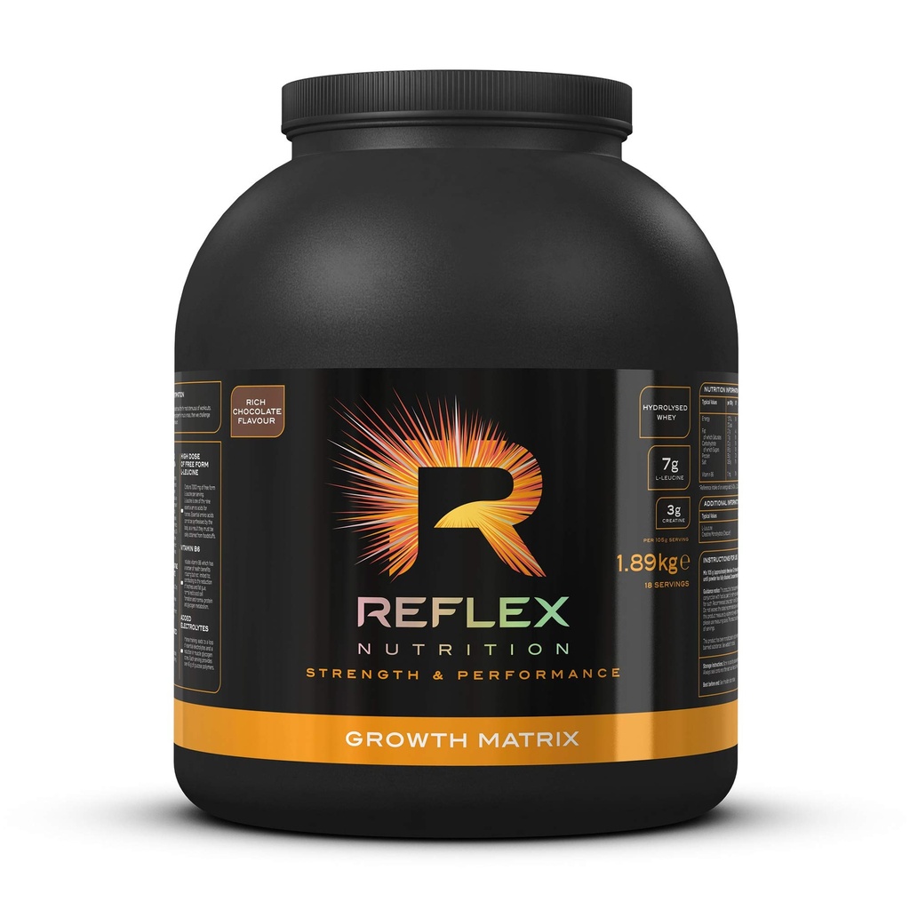 Reflex Nutrition Tillväxt Matrixpulver Rich Chocolate 1.89 Kg