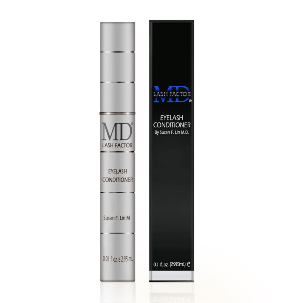 MD Lash Factor Eyelash Conditioner - 0,1 fl oz, 3-månaders Supply - Daily Lash Serum med Peptides och Biotin för tjockare ögonfransar