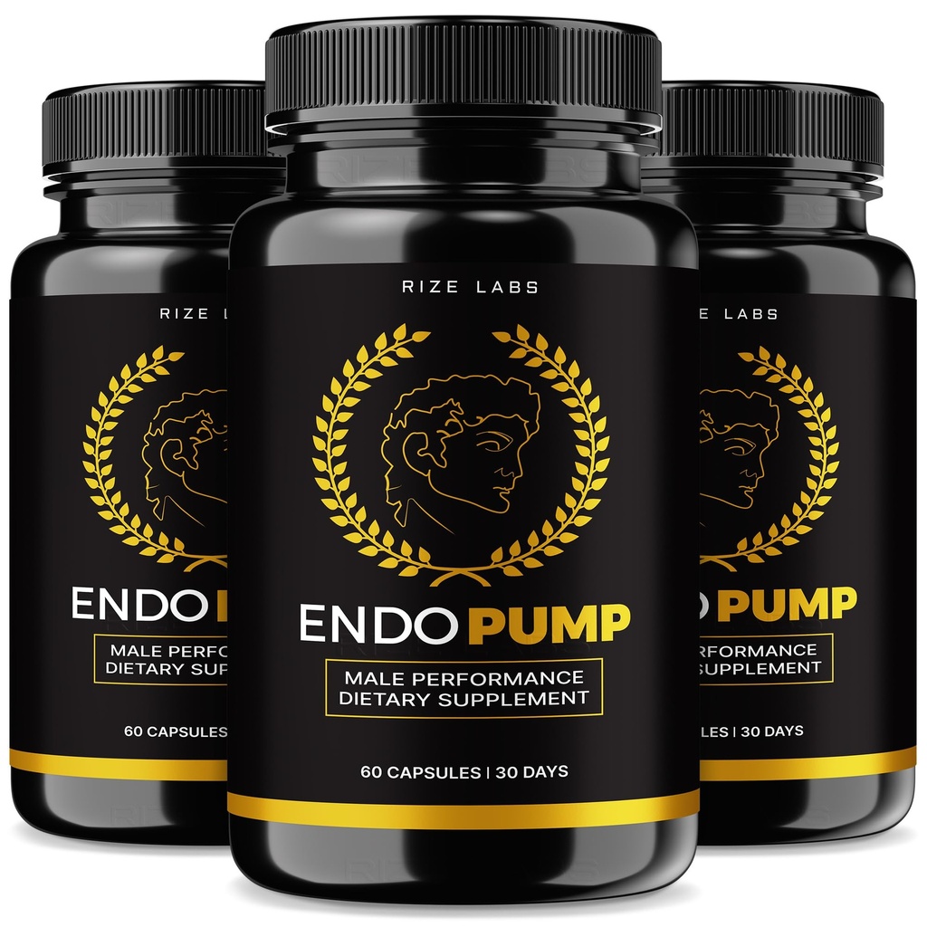rize labs - EndoPump Capsules Support Supplement, Advanced Formel för manlig prestanda, ger energipump och extra styrka (180 kapslar)