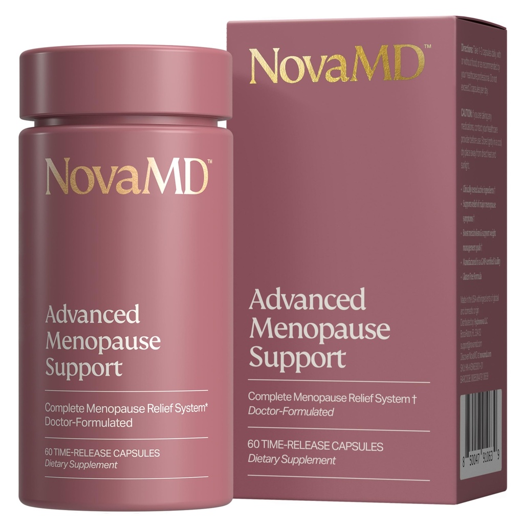 Kliniskt beprövade klimakteriet Supplement for Weight Management, Hot Flashes, Night Sweats och Low Energy | Komplett multisymptom klimakteriet Supplement för kvinnor